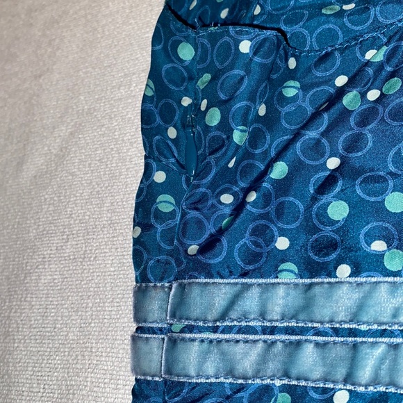 Fossil 100% silk women’s teal polka dot tank top size M - Picture 6 of 10